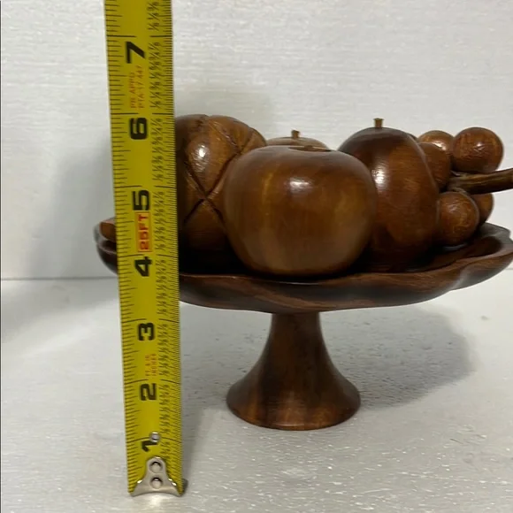 Wooden MCM Fruit Bowl Decor - Picture 14 of 14
